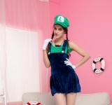 Super Luigi Girl velours taille S/M