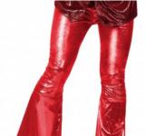 Pantalon disco rouge taille L/XL