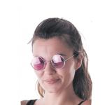 Lunettes hippie rondes roses (N23)