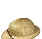 Chapeau colonial en bambou