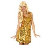 Robe disco paillettes or taille S