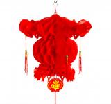Suspension chinoise rouge 30 cm