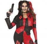 Harley Quinn rebelle noir et rouge taille L