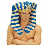 Coiffe Pharaon Egyptien bleue