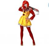 Clownette jaune rouge psychopathe taille XS/S