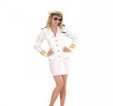 Capitaine de marine blanc femme taille XL