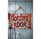 Panneau en bois Torture Room 35x20cm
