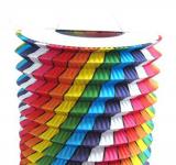 Lampion multicolore bariolé 16cm