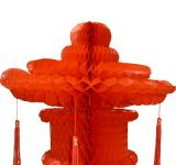 Suspension chinoise rouge 80 cm