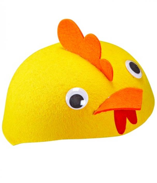 Coiffe de poussin feutrine