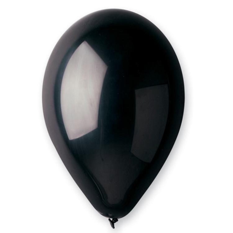 50 ballons latex 30cm noir