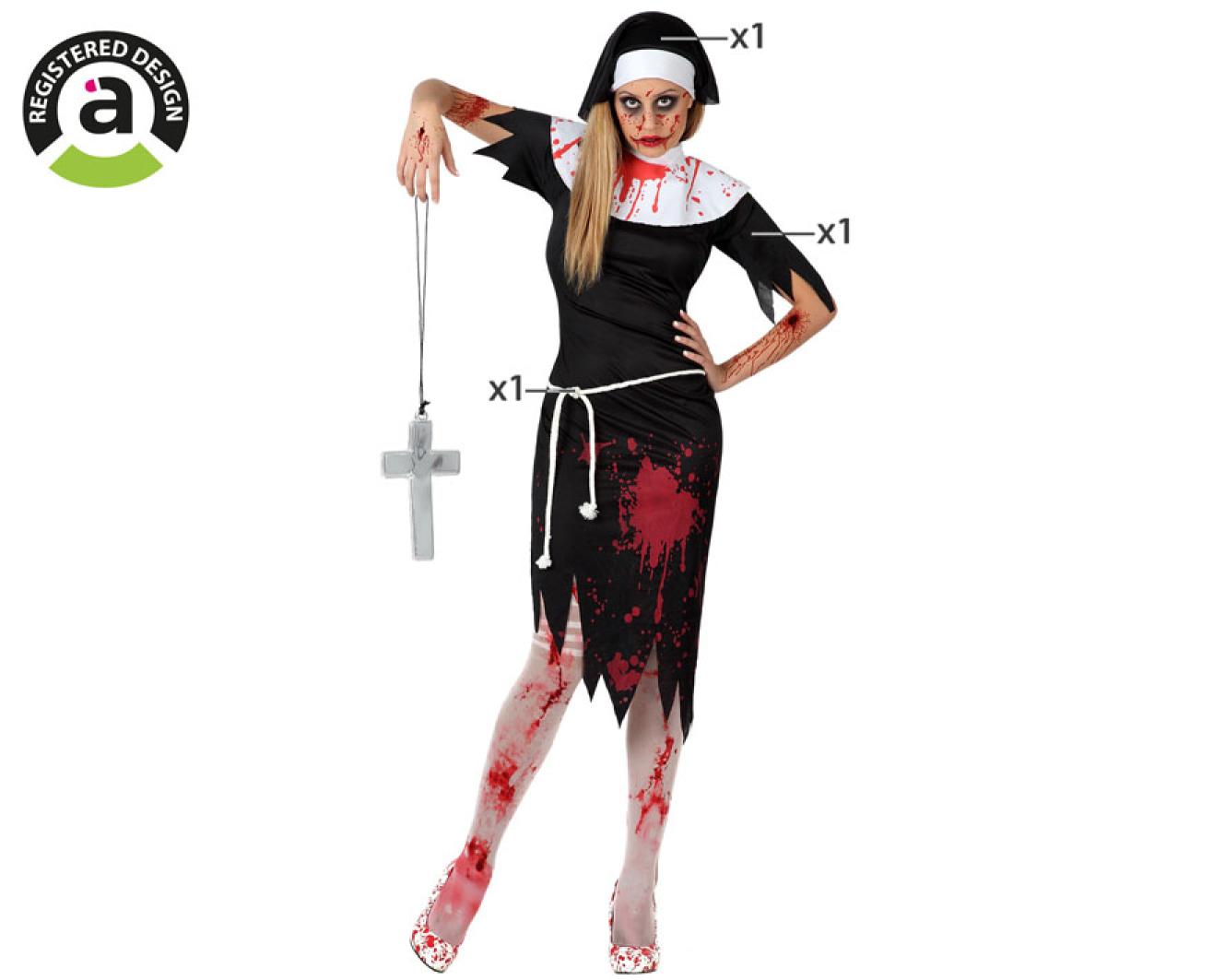 Religieuse ensanglantée taille M/L