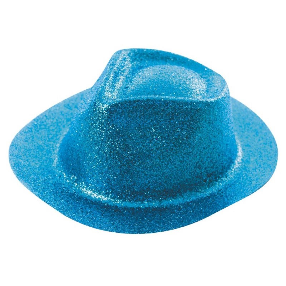 Borsalino paillettes couleur bleu clair