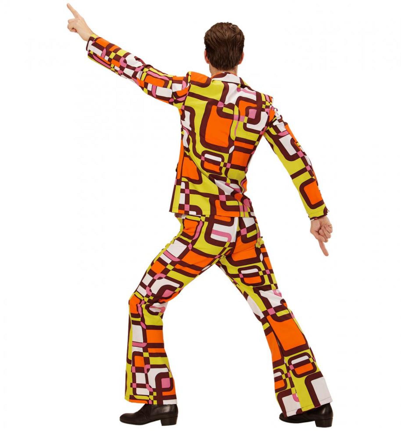 Costume des années 70 Groovy disco Retro taille L