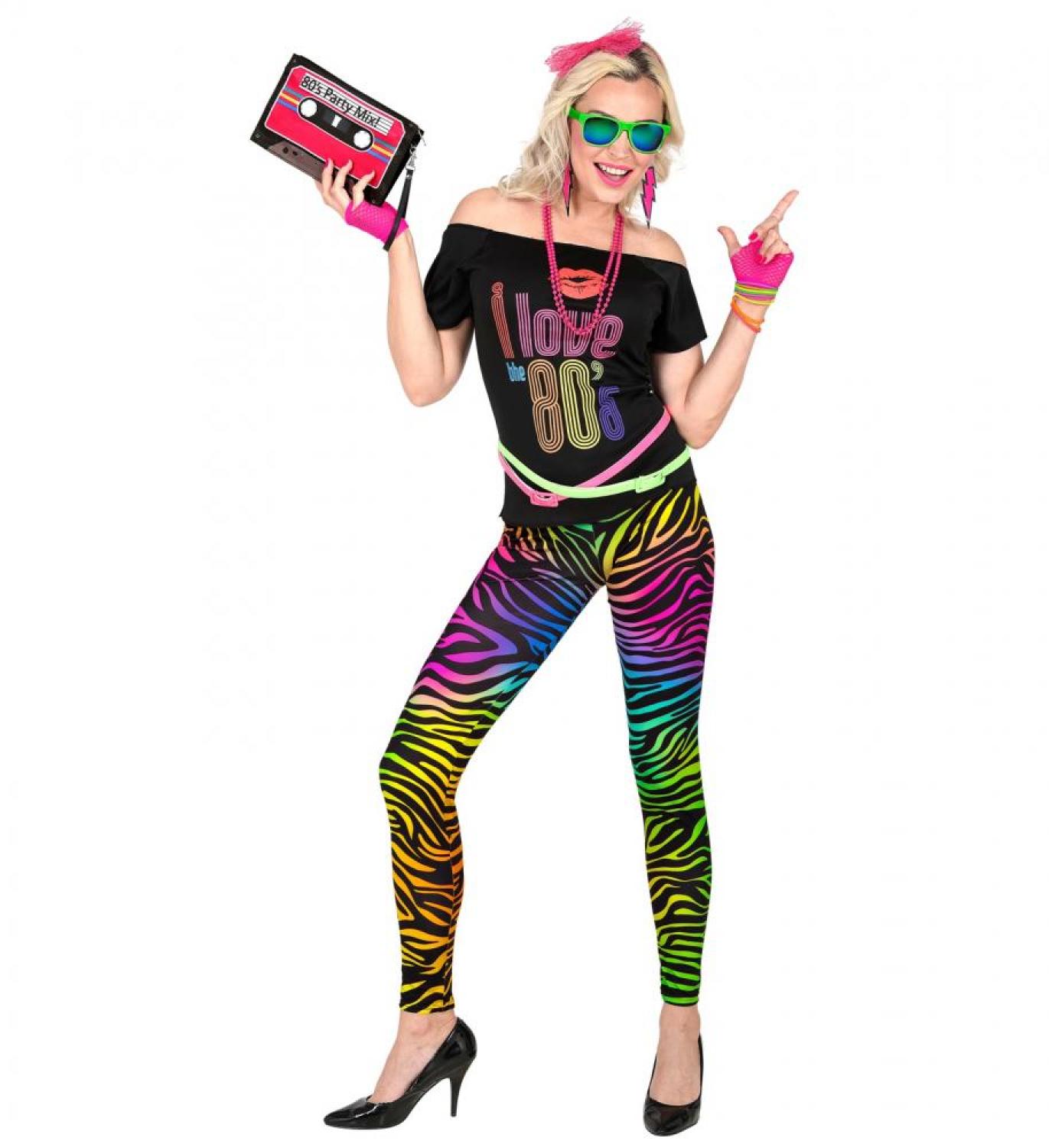Leggings zébré multicolore taille S/M