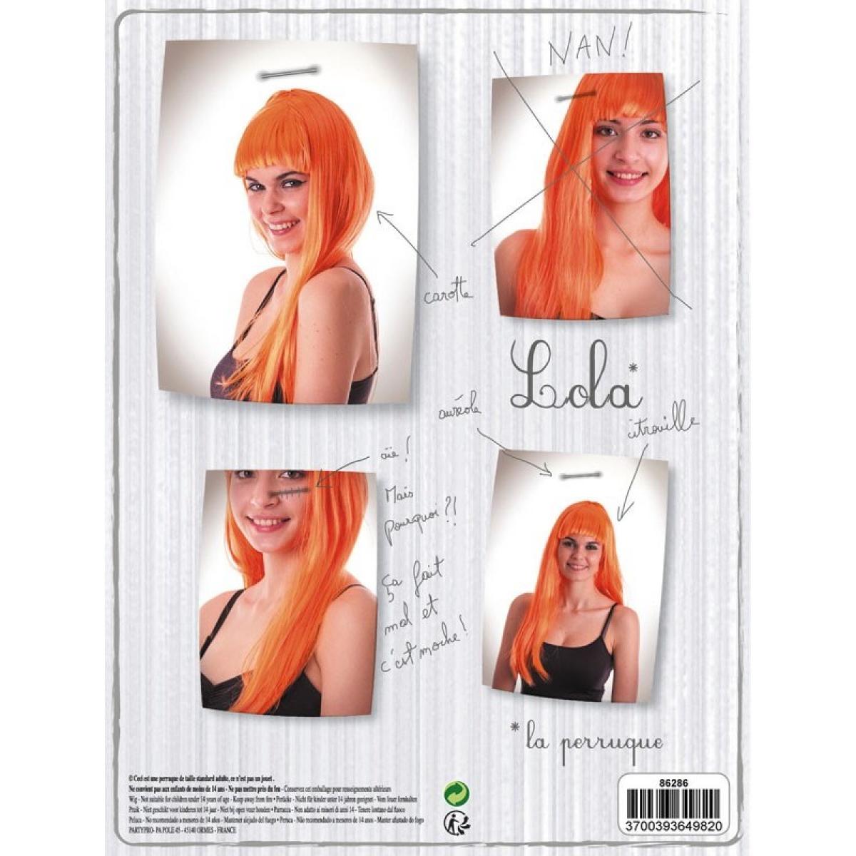 Perruque Chic orange