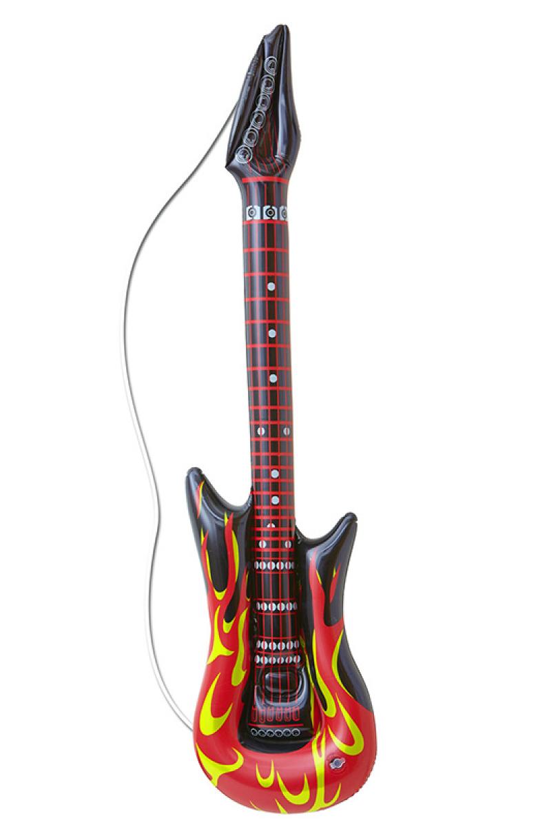 Guitare gonflable flammes 107cm