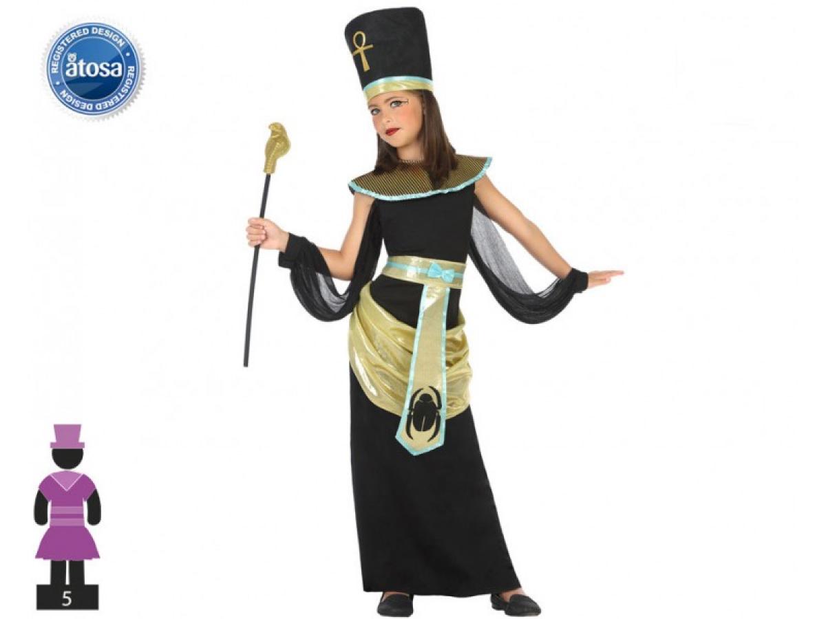 Egyptienne noir et or taille 3/4 ans