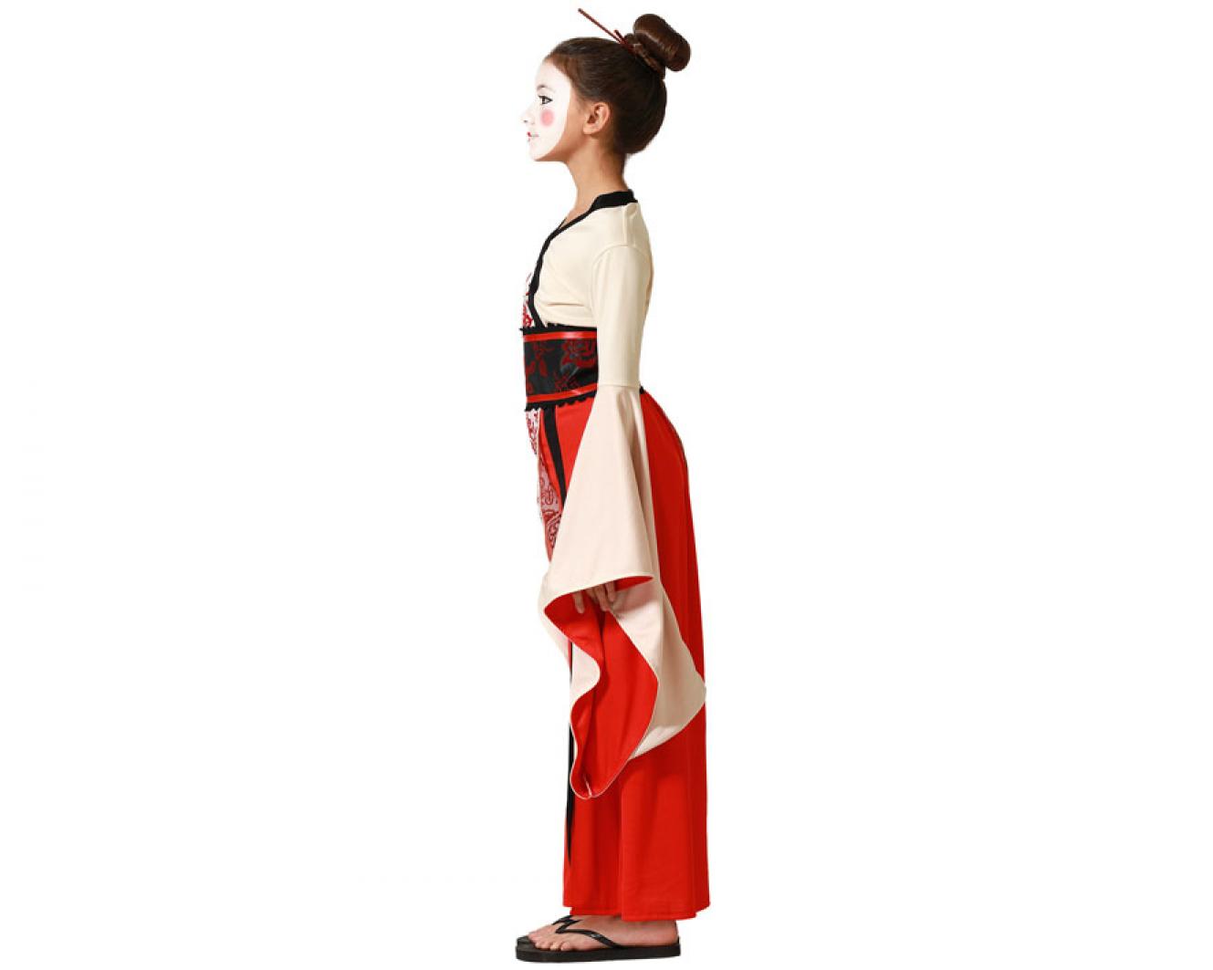 Japonaise geisha beige 7/9 ans