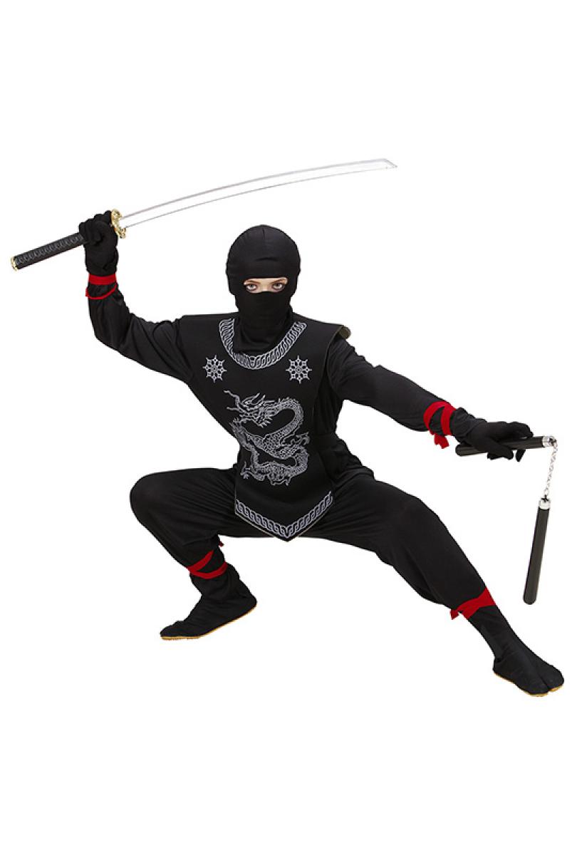 Ninja noir du dragon 11/13 ans