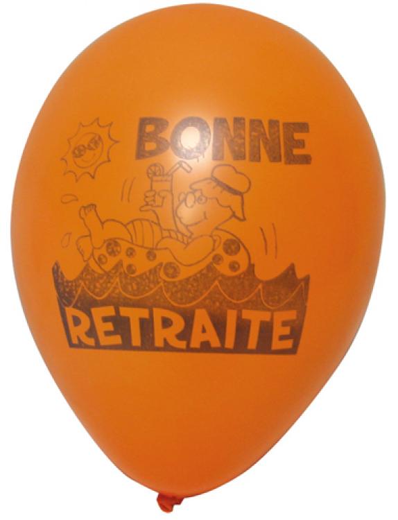 Paquet de 10 ballons retraite h/f