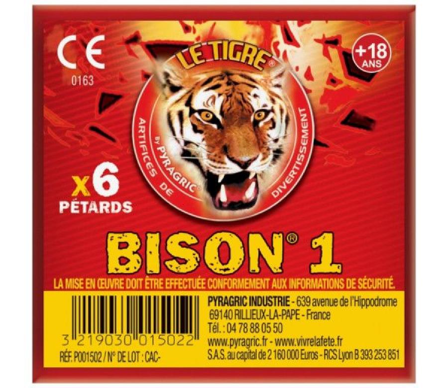 4 Paquets de pétards Le Tigre Bison 1