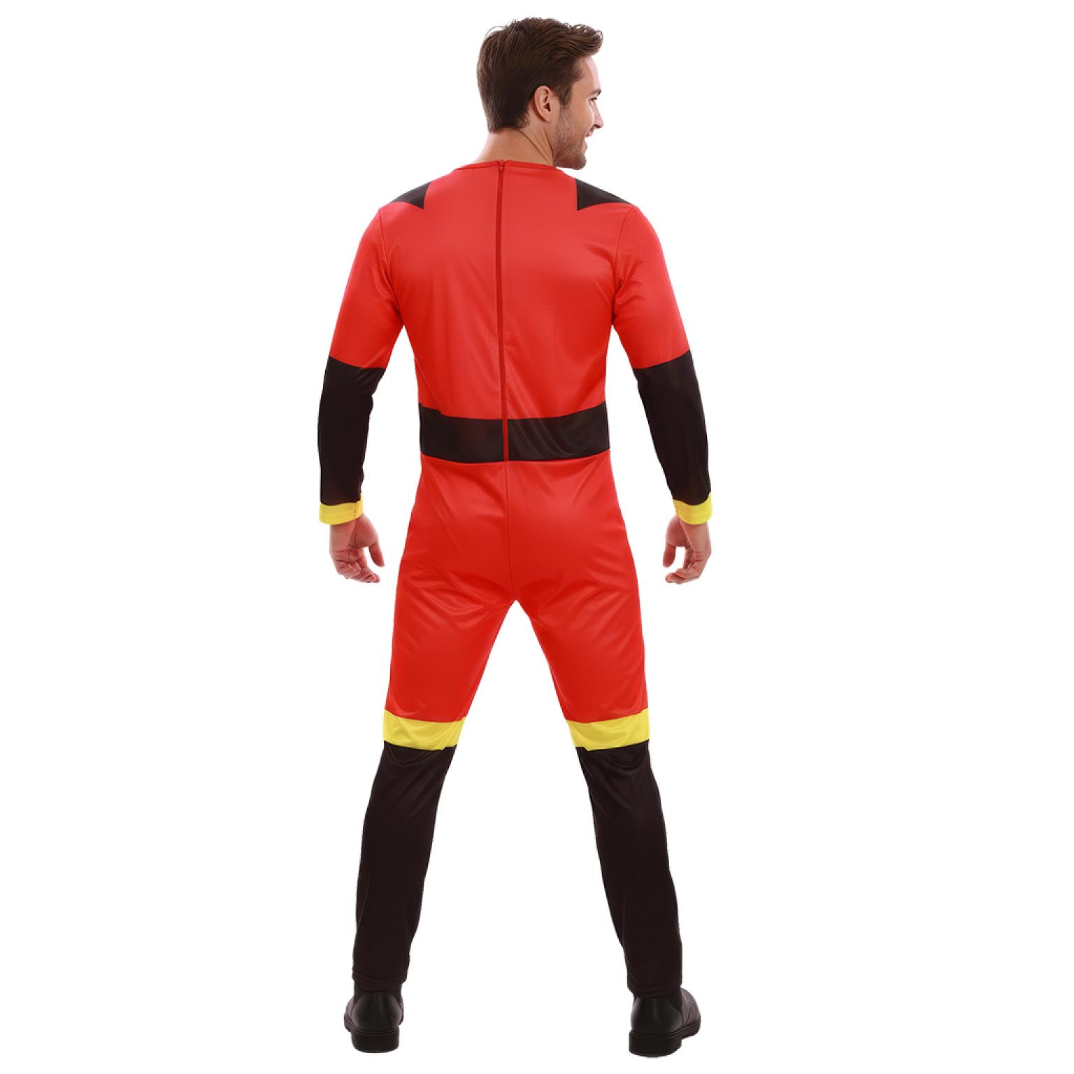 Super-héros famille indestructible rouge pour homme taille M/L