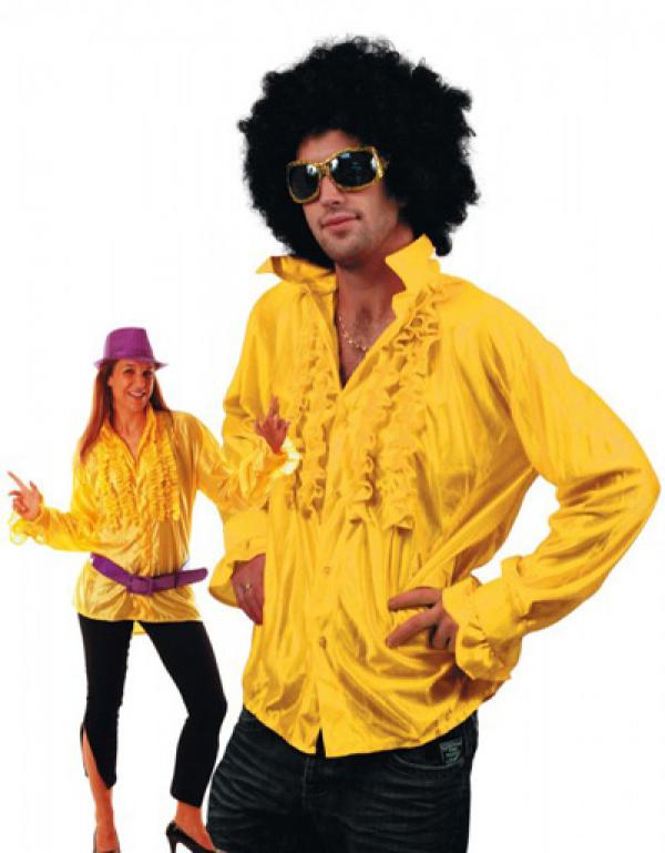 Chemise disco jaune M/L