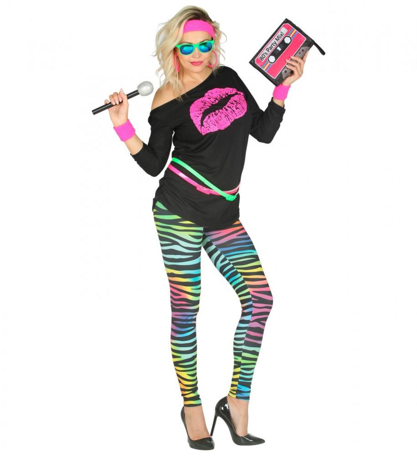 Leggings zébré multicolore taille S/M
