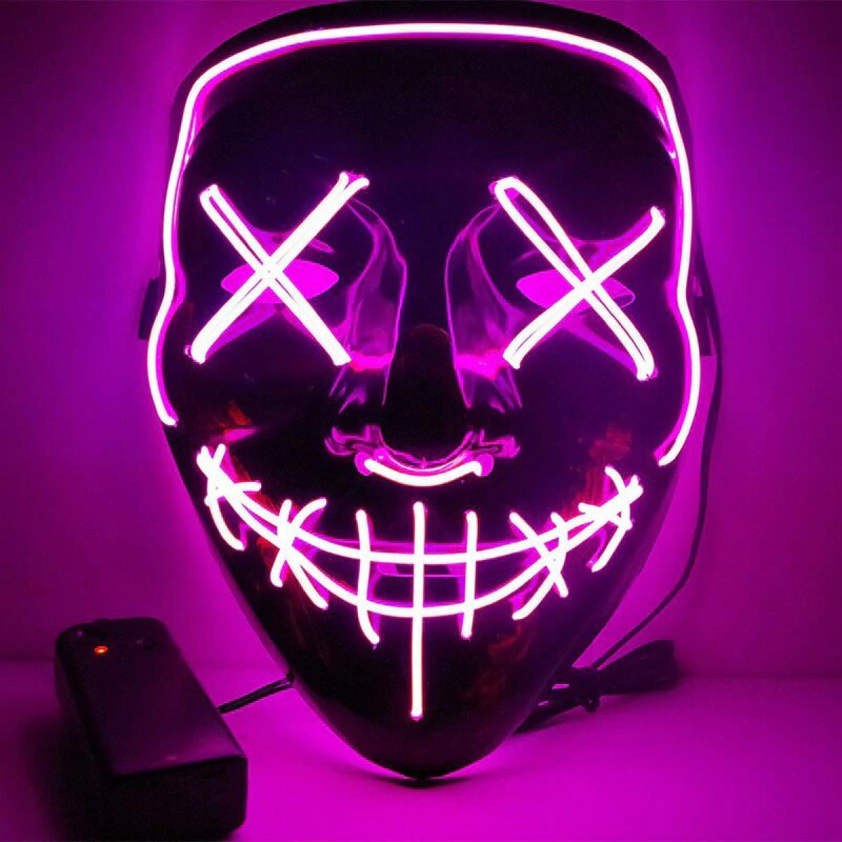 Masque lumineux la purge rose