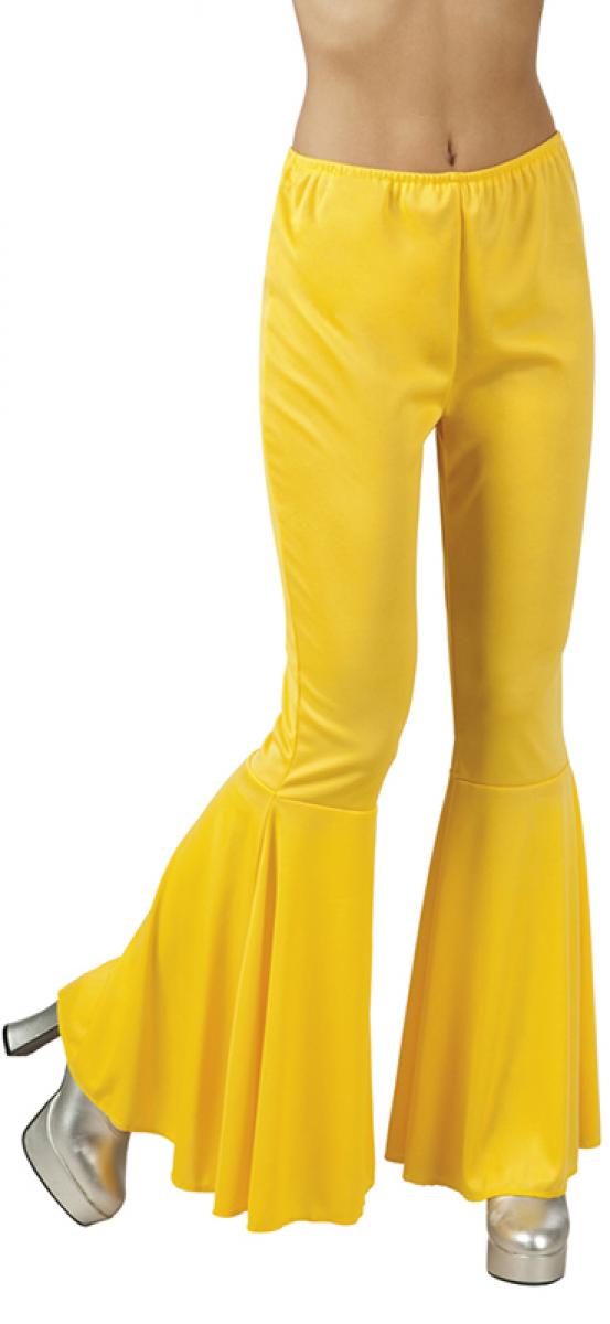 Pantalon pattes d'éléphant jaune taille M