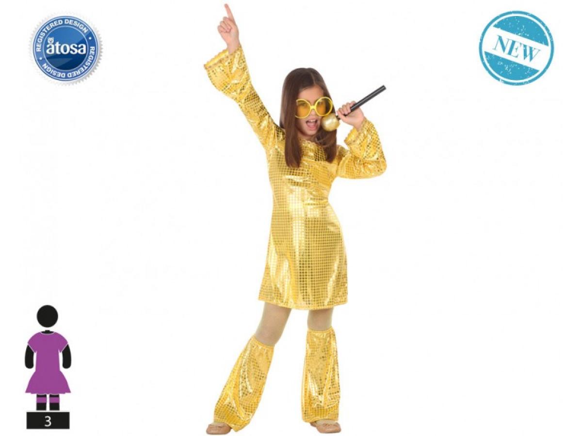 Robe disco or 5/6 ans
