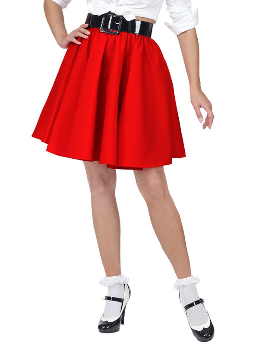 Jupe rock années 50 rouge taille M/L