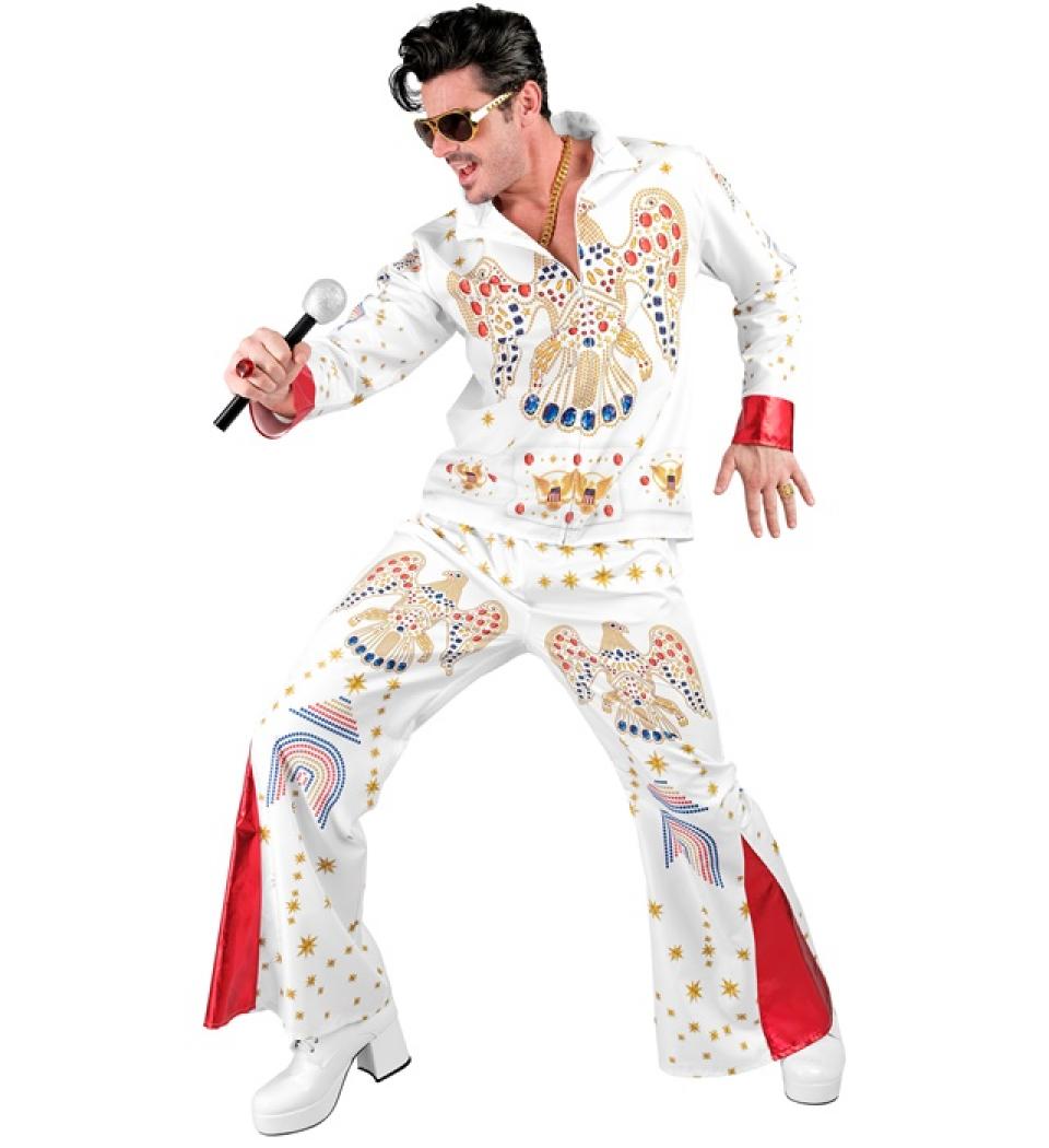 Déguisement Fast Costume Elvis roi du Rock'n Roll réaliste taille S