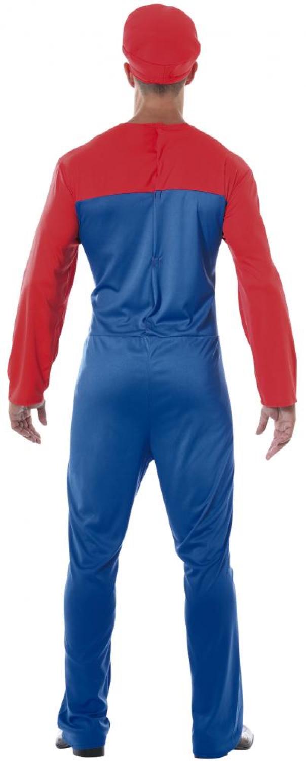 Plombier bleu et rouge taille L