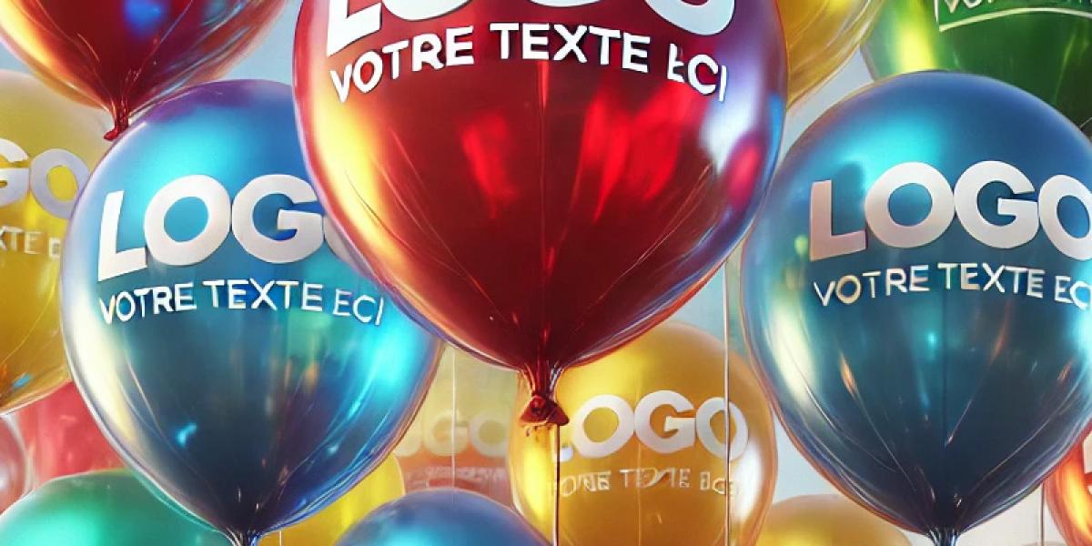 100 ballons publicitaires personnalisés avec logo et texte