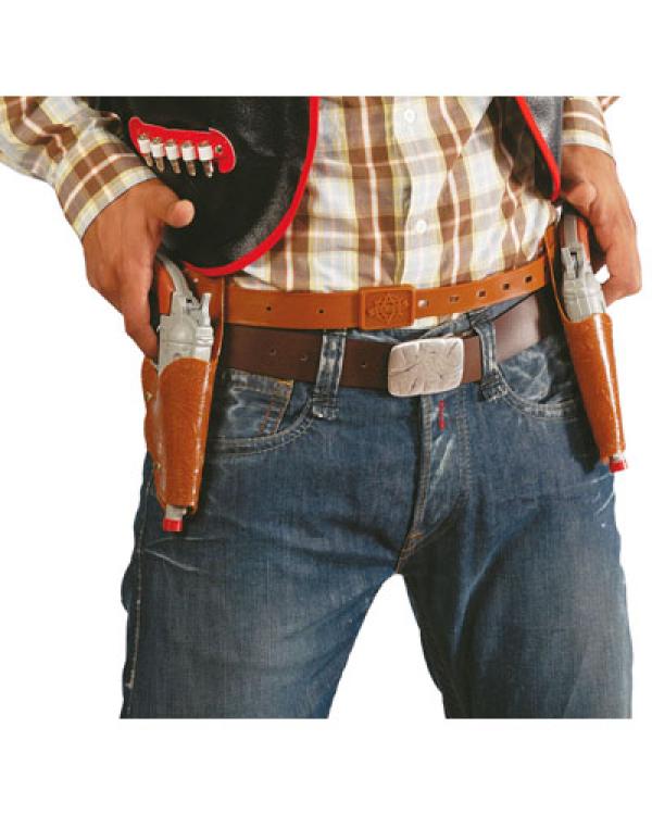 Ceinturon 2 pistolets cow-boy