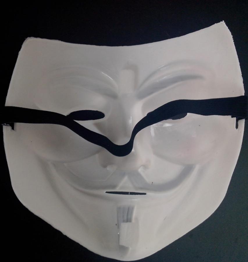 Lot de 100 masques V pour Vendetta blanc