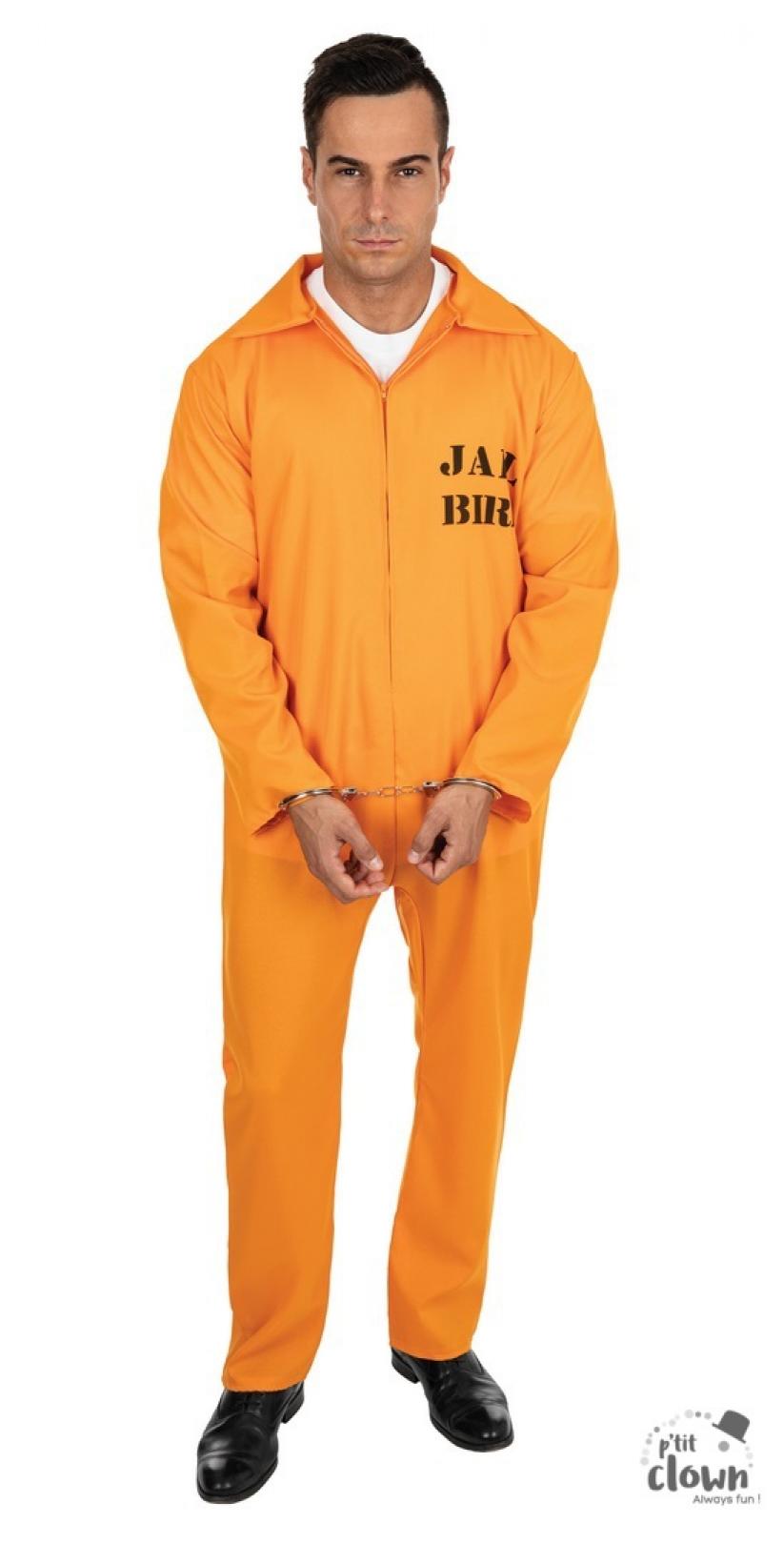Combinaison de prisonnier orange taille L/XL