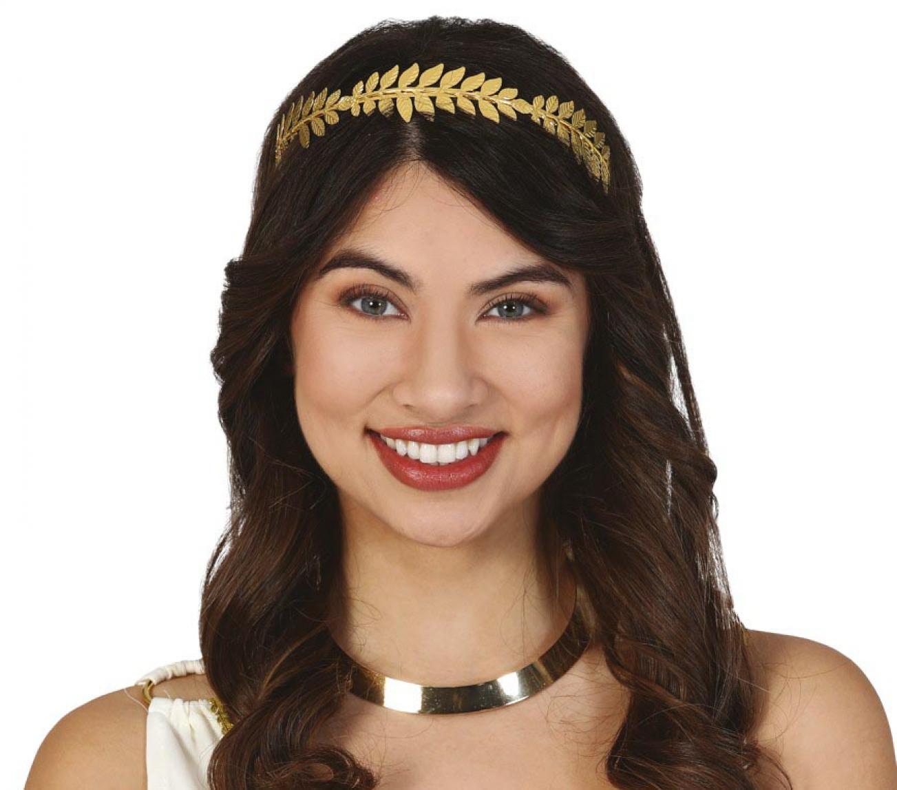 Diadème de lauriers César en métal