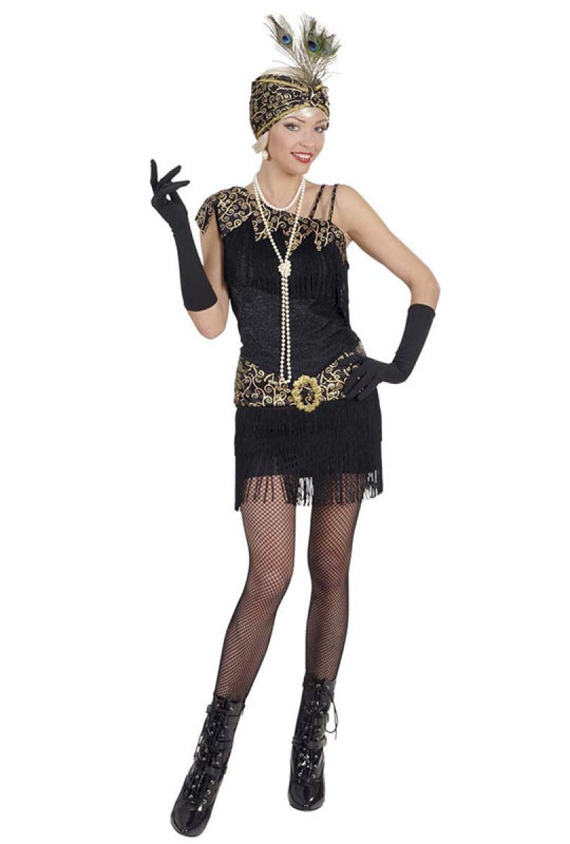 Robe Charleston noire/or taille M