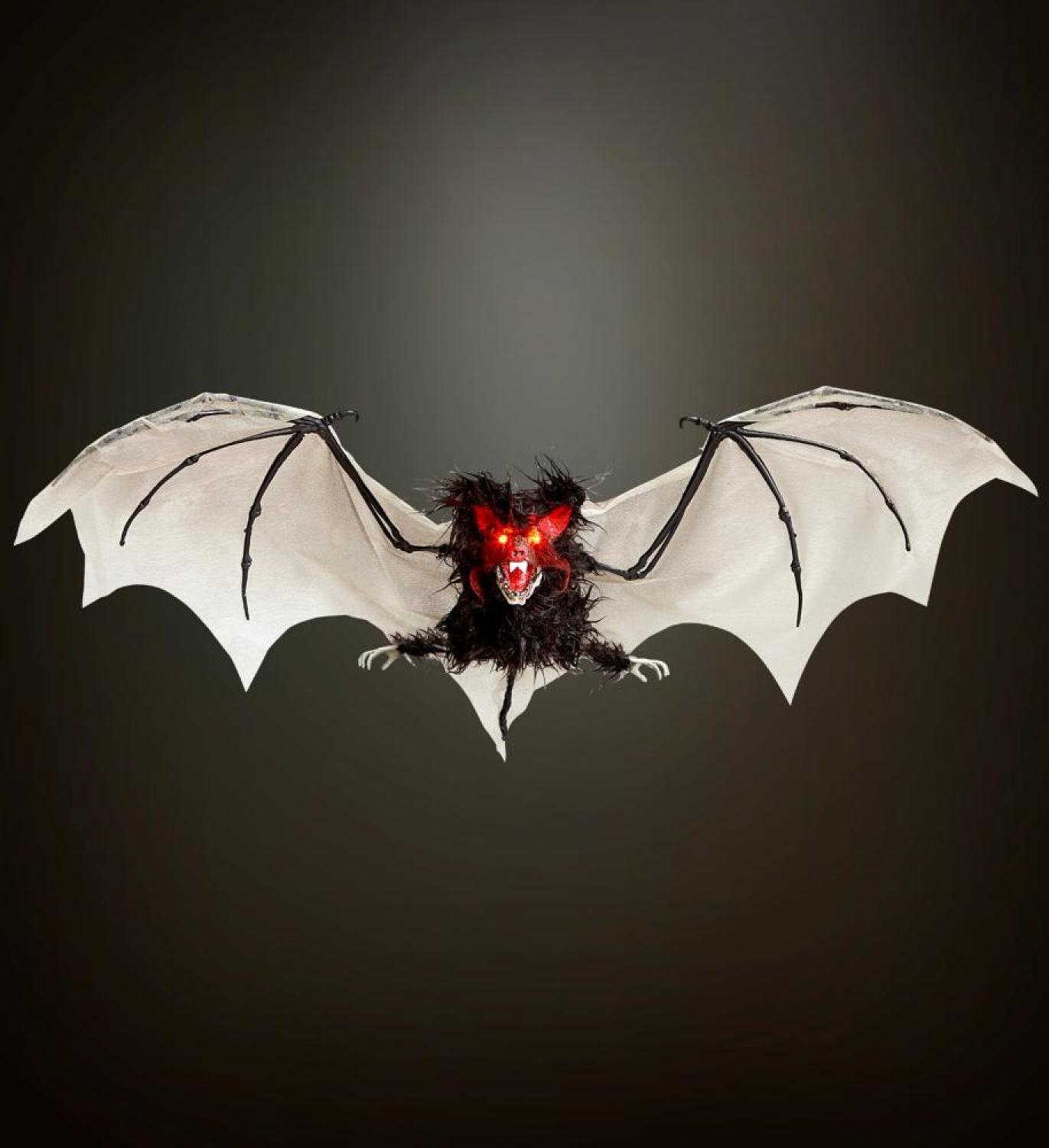 Chauve-souris poilue 89cm lumineuse