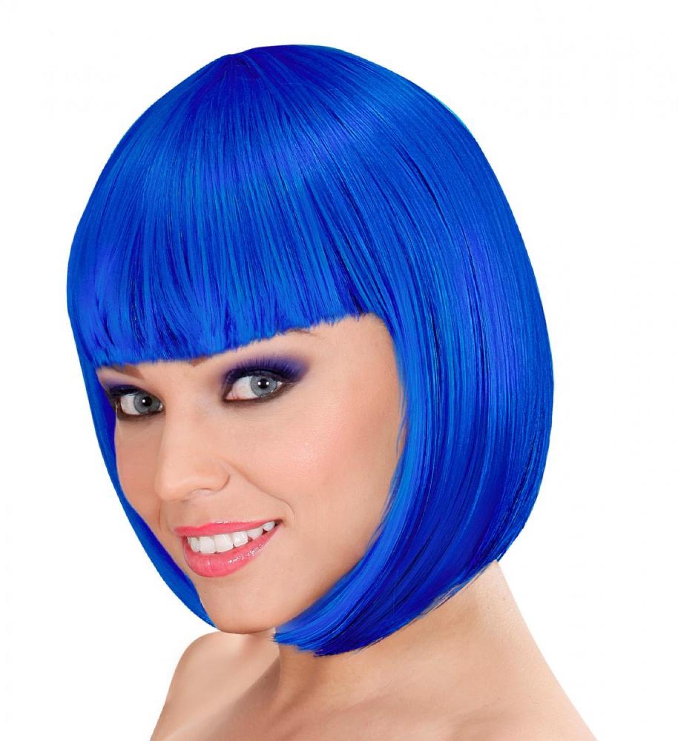 Perruque Cabaret bleu qualité pro