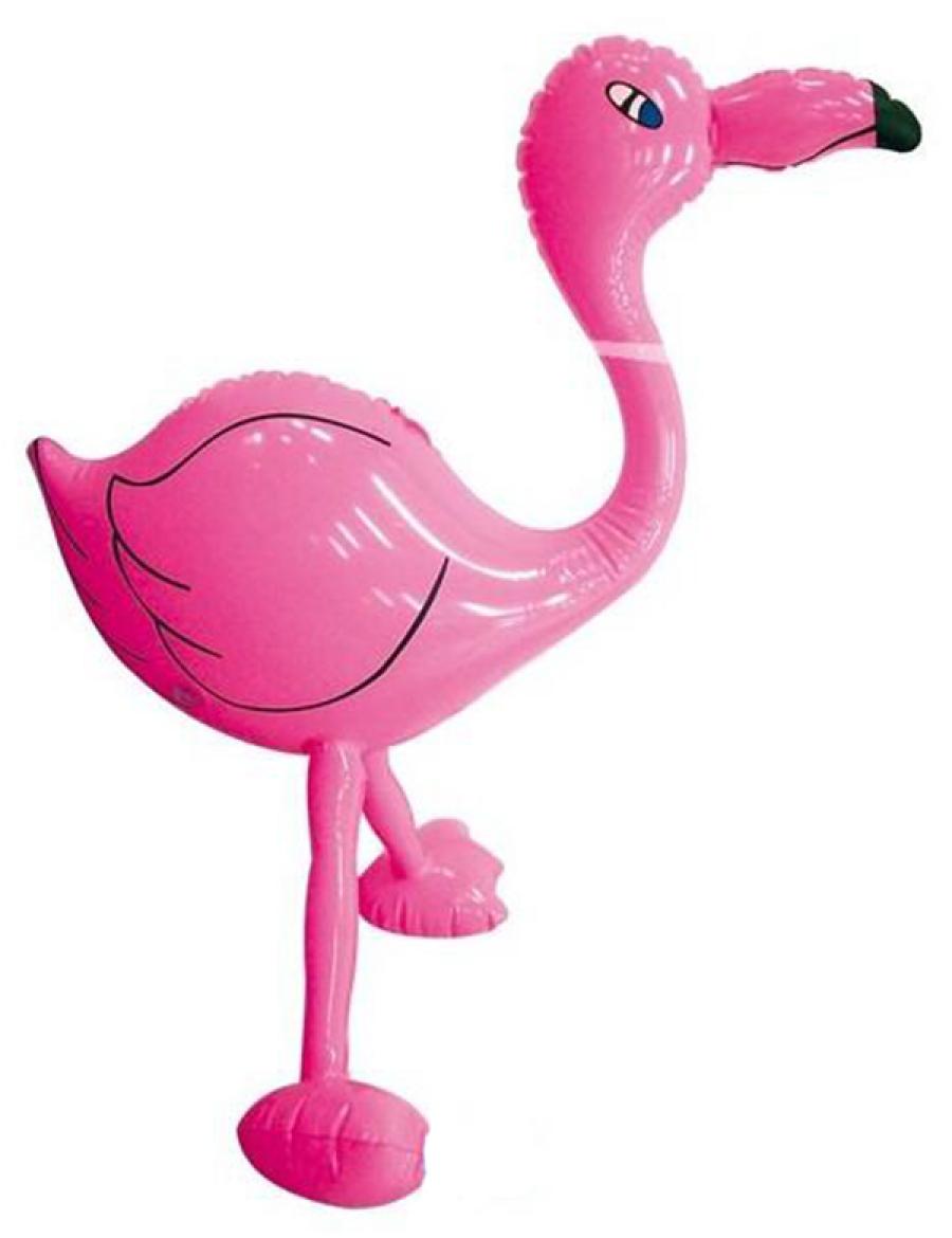 Flamant rose gonflable 60cm