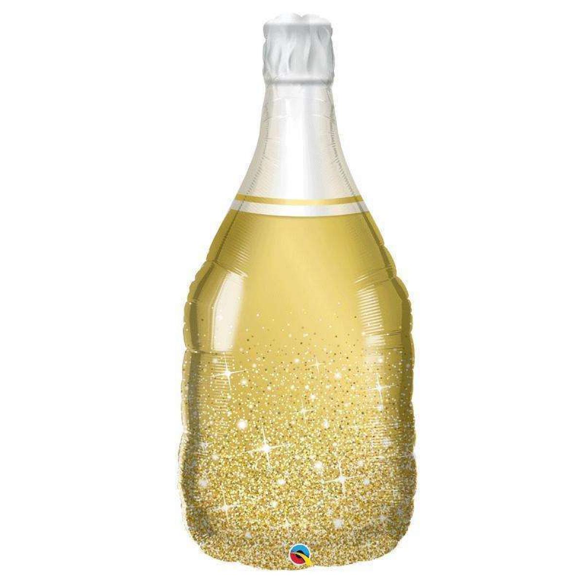 Ballon mylar bouteille de champagne 76 cm