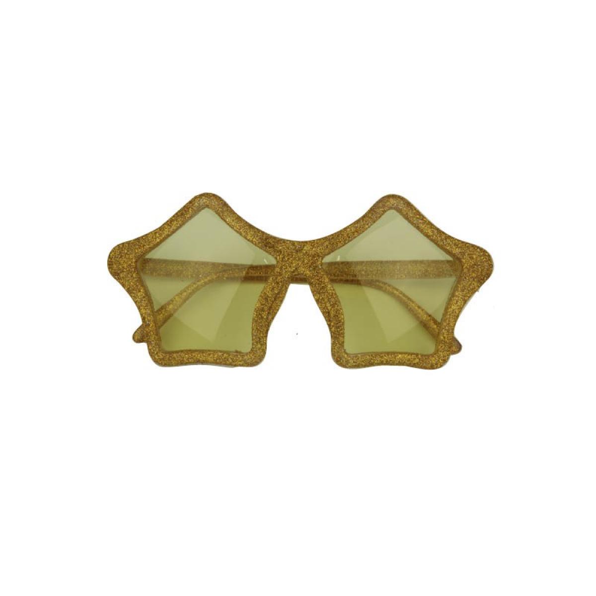 Lunettes étoile paillettes or