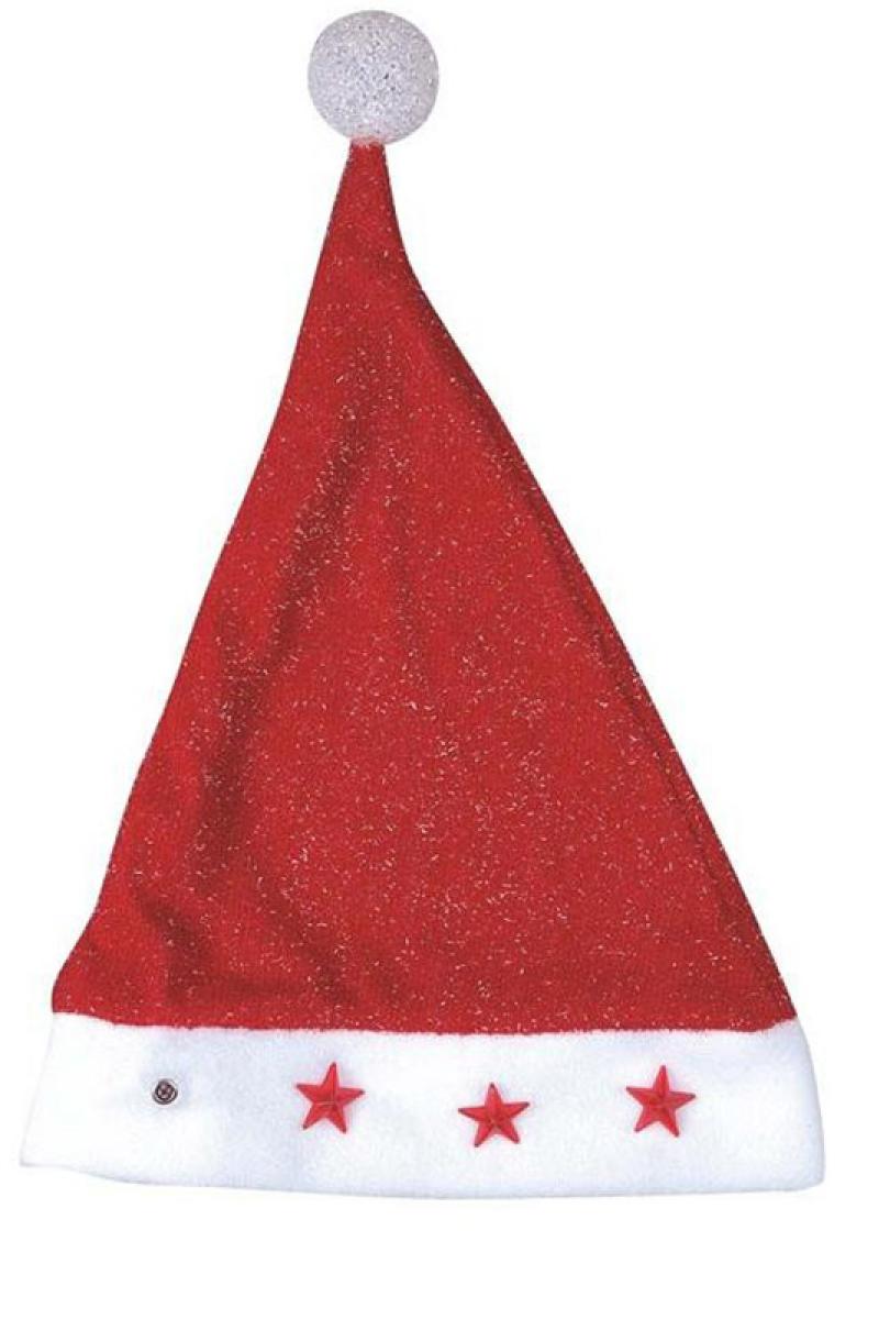 Bonnet de Père Noël lumineux