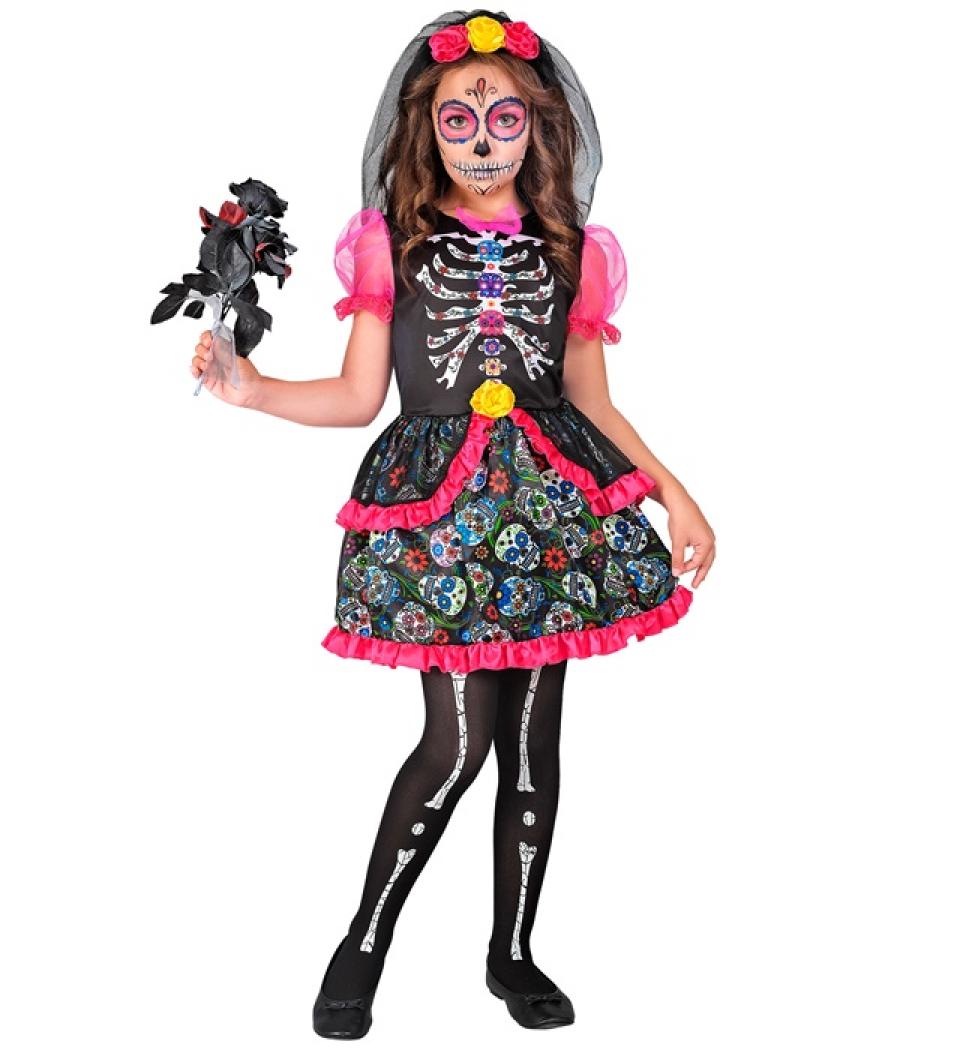 Robe fille jour des morts taille 8/10 ans