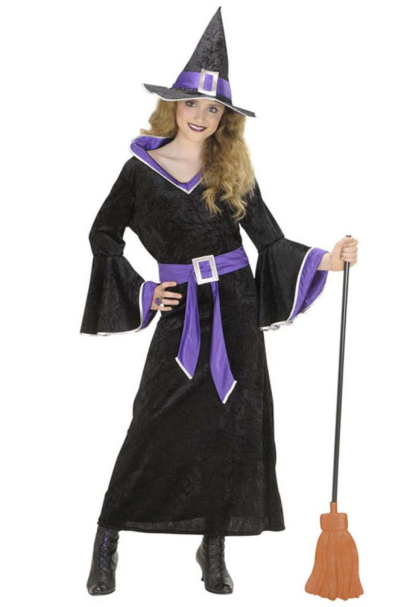 Sorcière noire et violette 8/10 ans