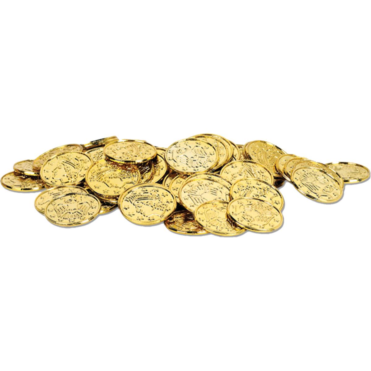 100 pièces de monnaie en plastique